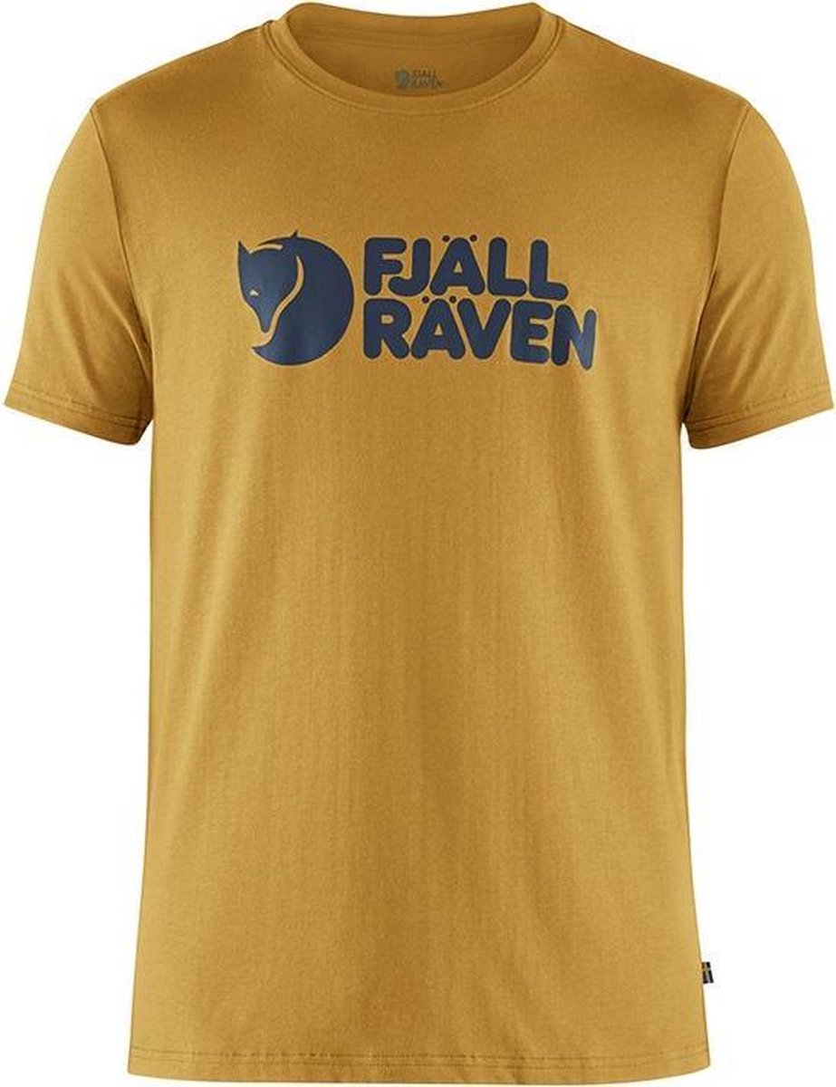 Fjallraven - logo - T-shirt - ochre - maat XL