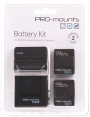 Gopro Accessoires - Pro-Mounts Battery kit (H3 & H3+)