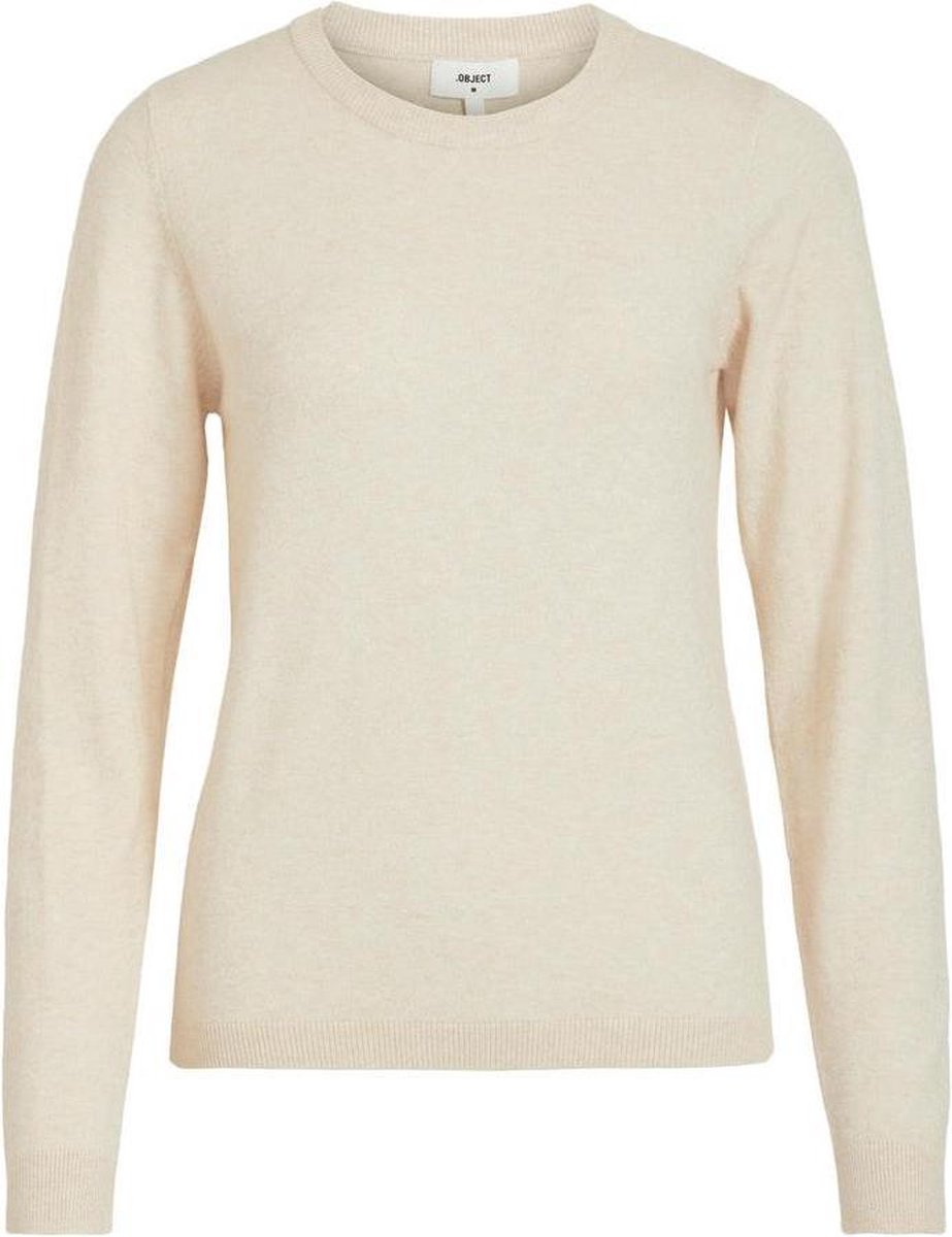 Objthess L/s O-neck Knit Pullover N 23034469 Sandshell