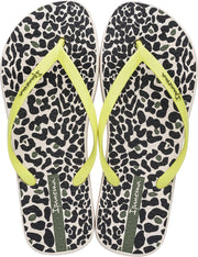 Ipanema Animal Print Dames Slippers - Beige/Yellow - Maat 38