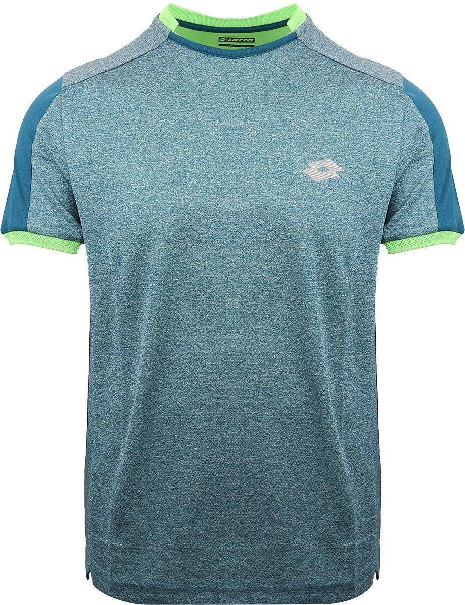 Lotto Dragon Tech II - Deep Dry Tech T-shirt - Heren - Maat S - Blauwgroen