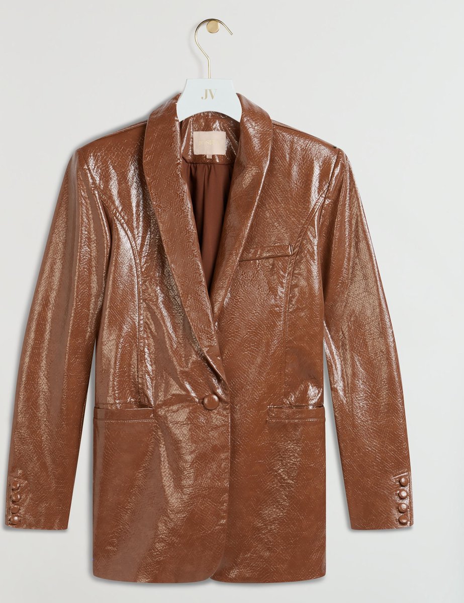 JOSH V MERIDA Dames Blazer Bruin - Maat M