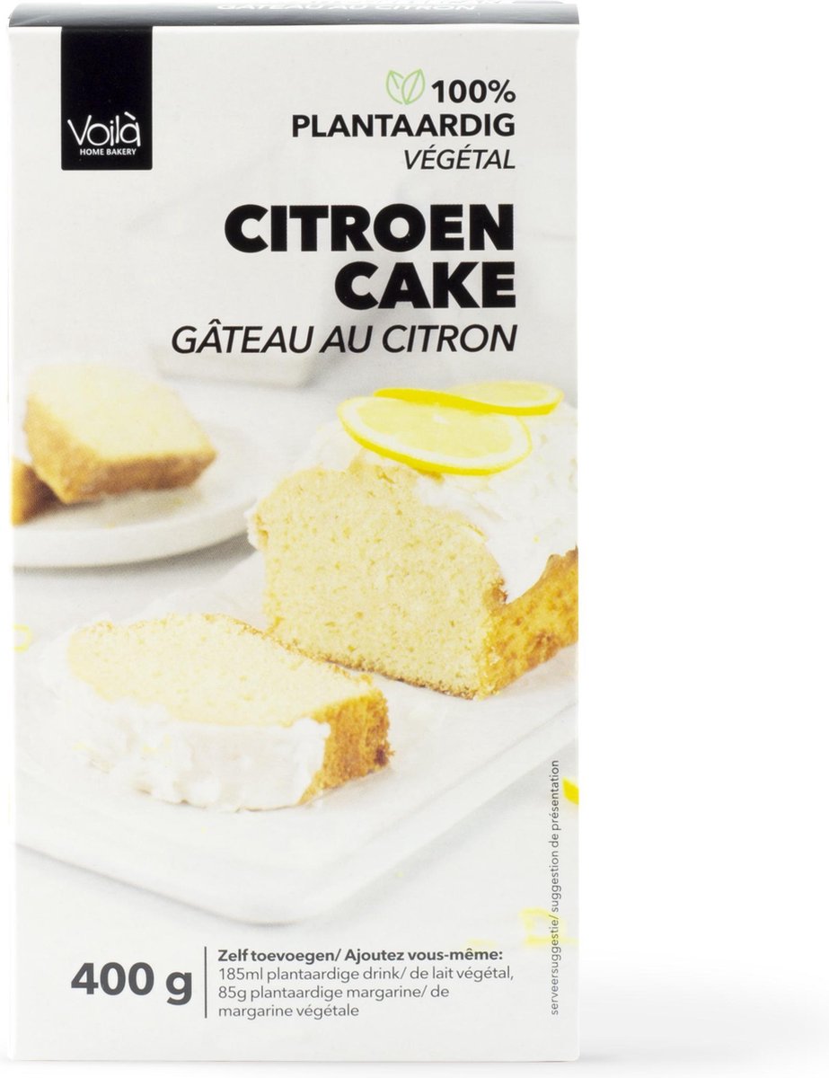 Voila Home Bakery | Citroen Cake bakmix | Vegan - 400 gram