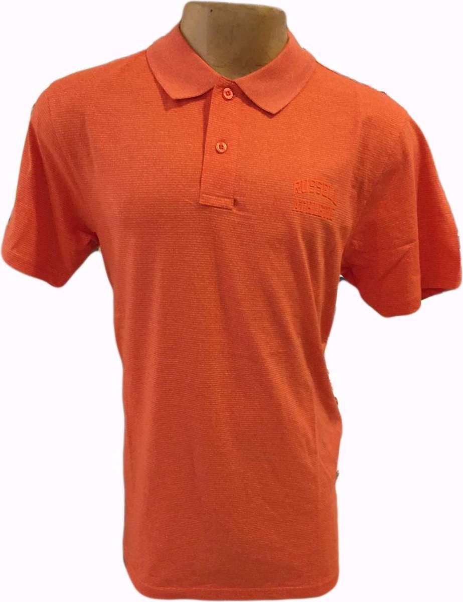 Russell Athletics Heren Polo - Oranje - Maat XXXL