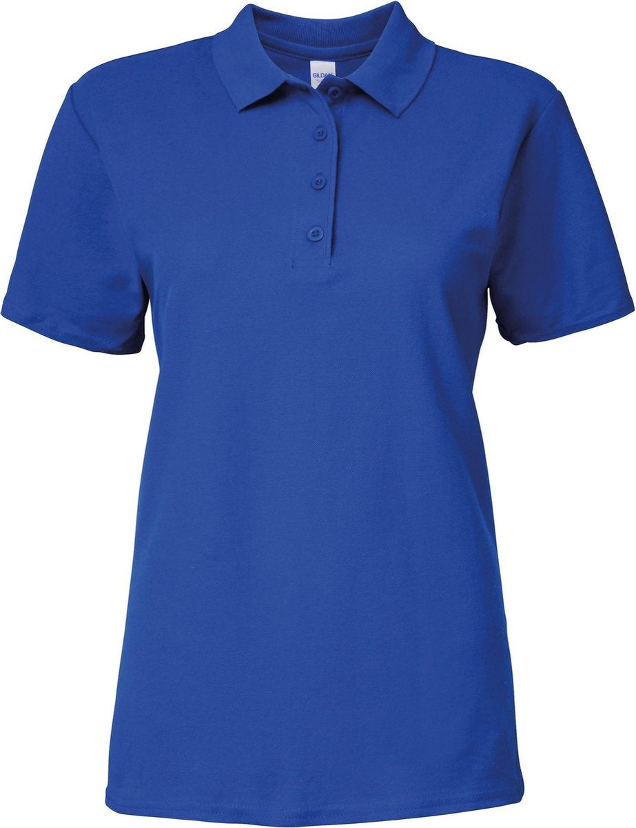 Gildan Softstyle Dames/Dames Korte Mouwen Dubbel Pique-Pique Poloshirt (Koninklijk)