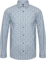 Matinique Overhemd Trostol Print Bloemen Azura Blue (30204975 - 194241)