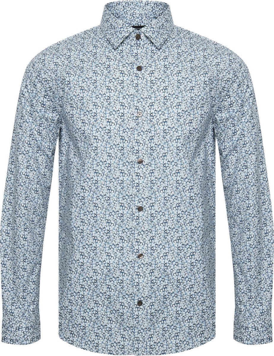 Matinique Overhemd Trostol Print Bloemen Azura Blue (30204975 - 194241)