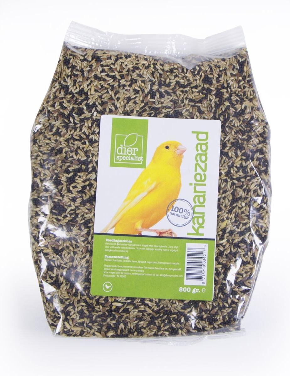 Dierspecialist kanariezaad - 800 gram