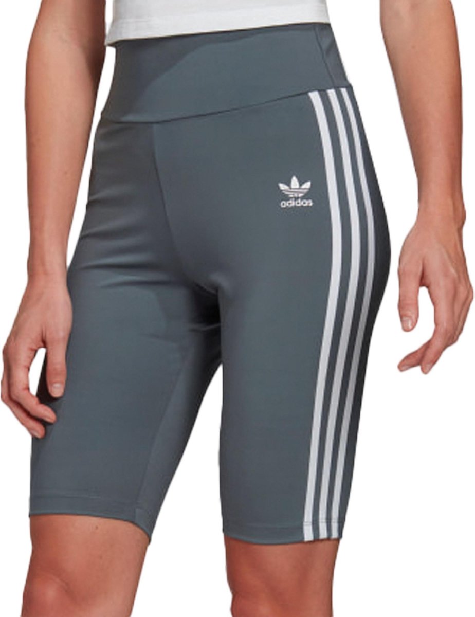 adidas Adicolor Classics Primeblue Short  Sportlegging - Maat 40  - Vrouwen - blauw/grijs