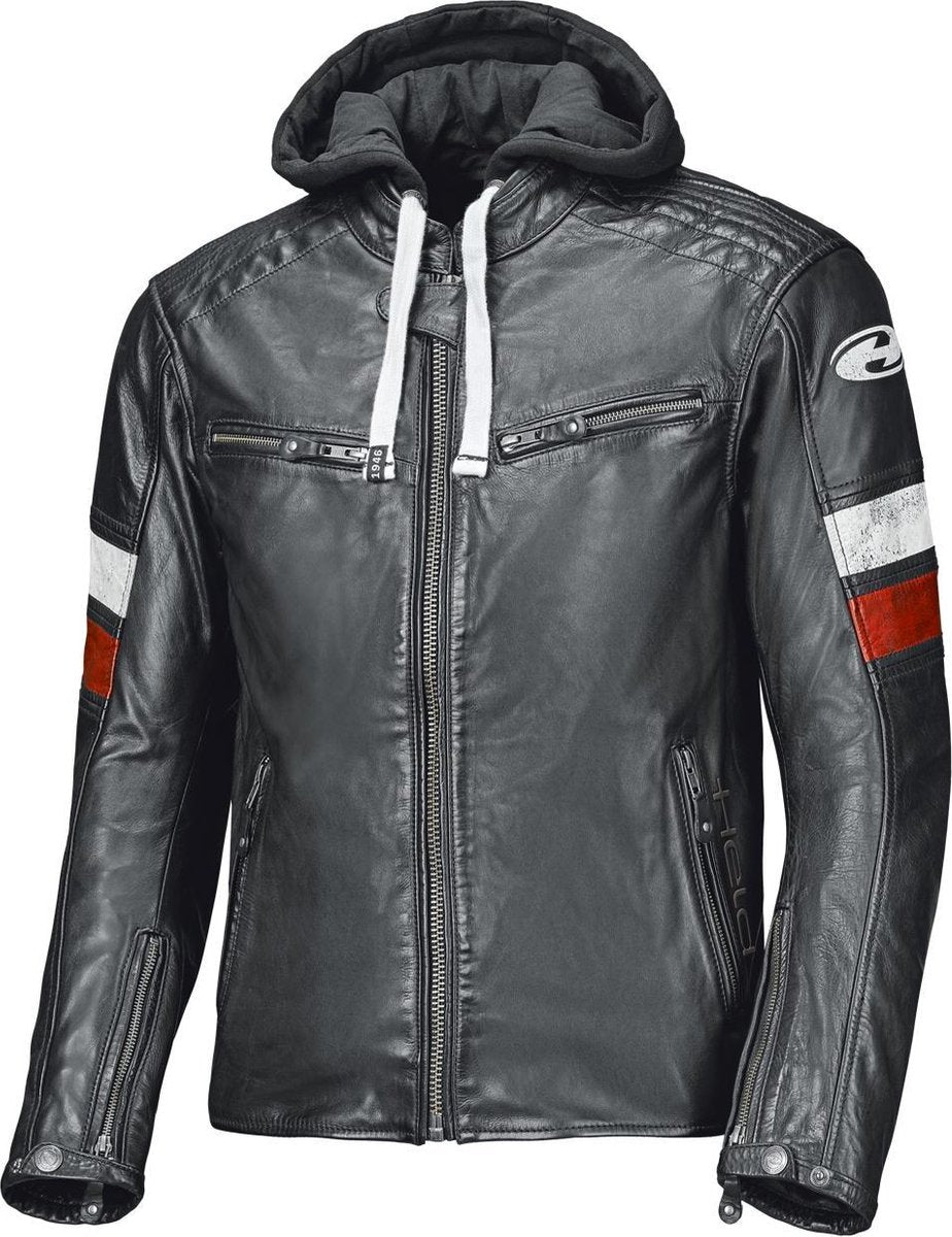 Held Macs Black White Leather Motorcycle Jacket 54