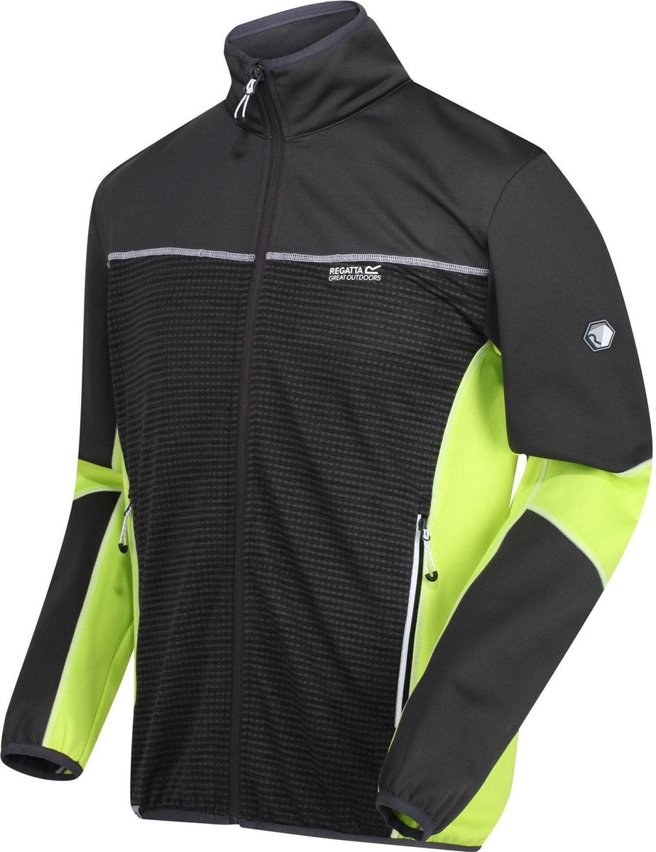 Yare III softshell stretch tussenlaag met rits over de volle lengte van Regatta voor Heren