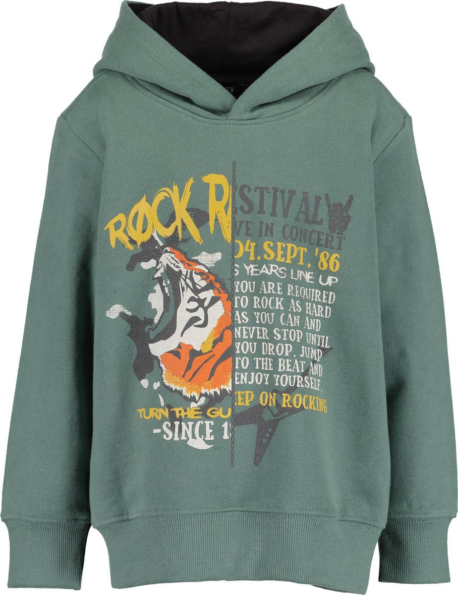 Blue Seven Jongens Sweatshirt - groen - Maat 122