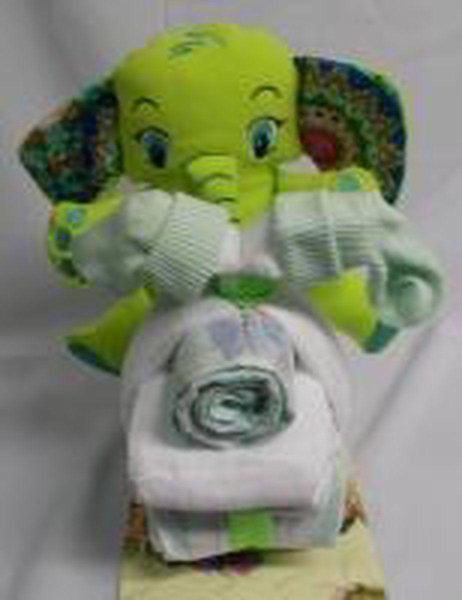 Brommer klein olifant groen