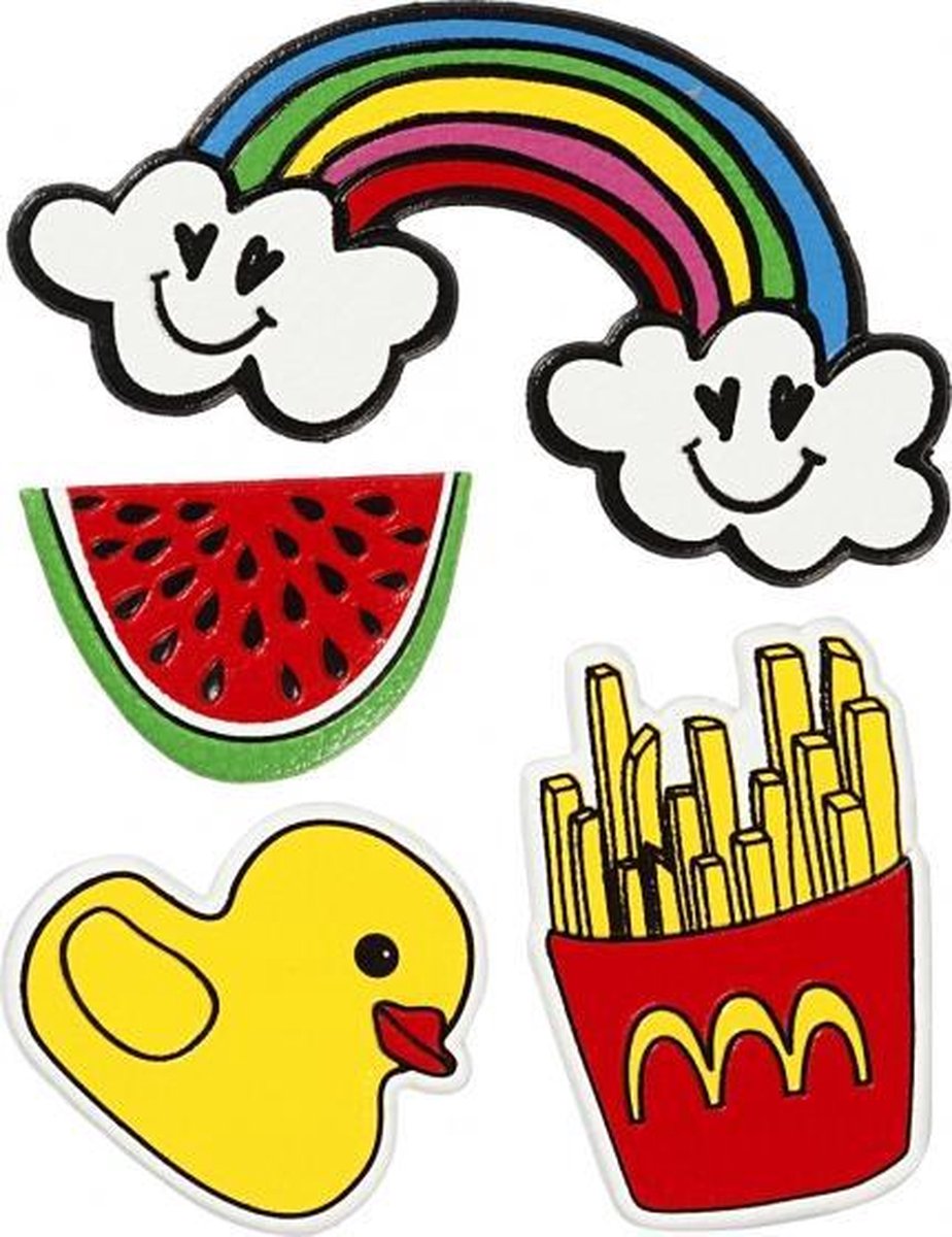 Zachte Stickers \'summer Fun\' 4 Stuks