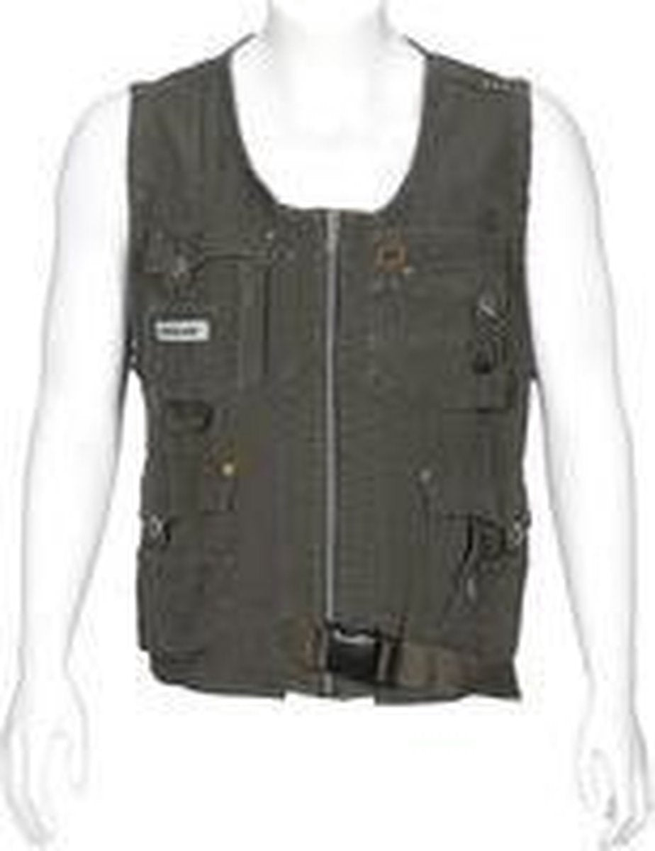 T'RIFFIC® STORM Werkgilet Canvas washed 100% katoen Olijfgroen size XL
