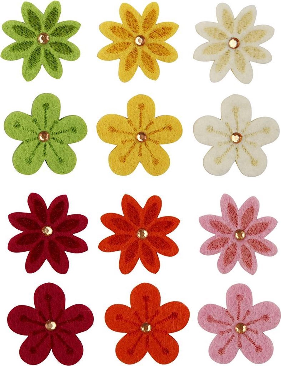 Bloemen van vilt