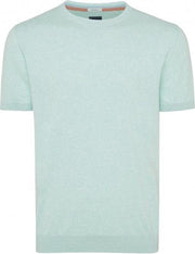 Tresanti Heren Pullover Korte Mouw Ronde Hals Mintgroen Regular Fit - L