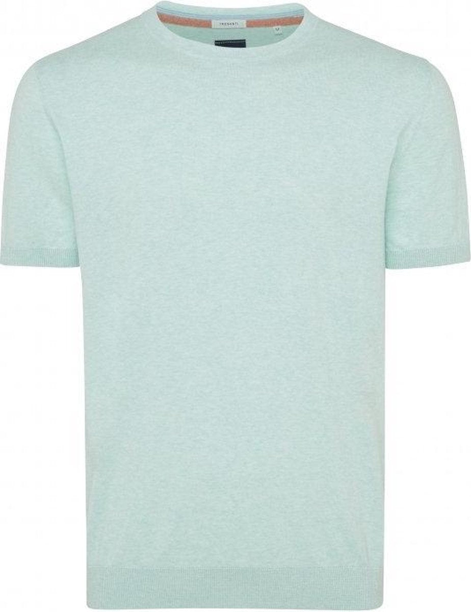 Tresanti Heren Pullover Korte Mouw Ronde Hals Mintgroen Regular Fit - L