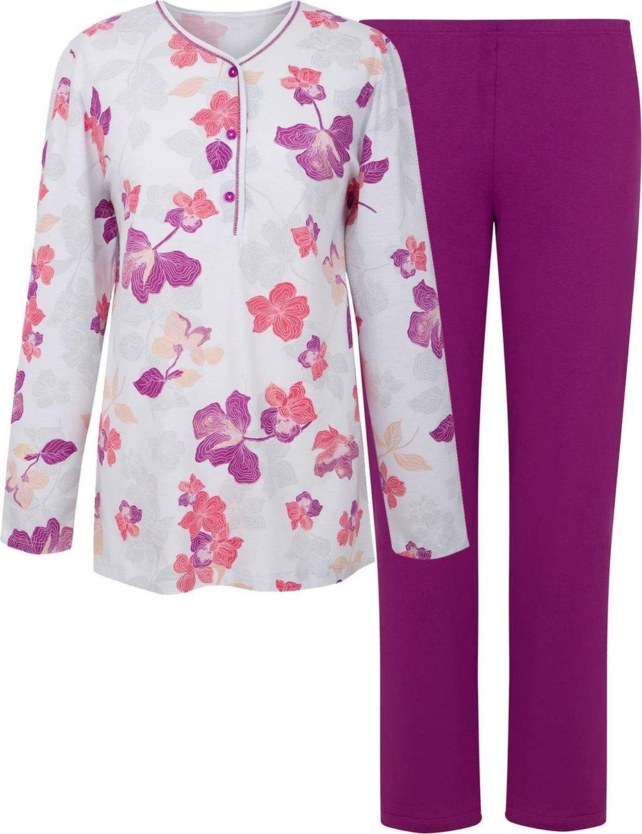 Cybéle Dames Pyjama Gebloemd - Lange Mouw Maat 38