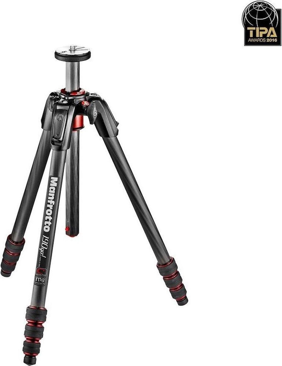 Manfrotto MT190GOA4 tripod Digitaal/filmcamera 3 poot/poten Zwart