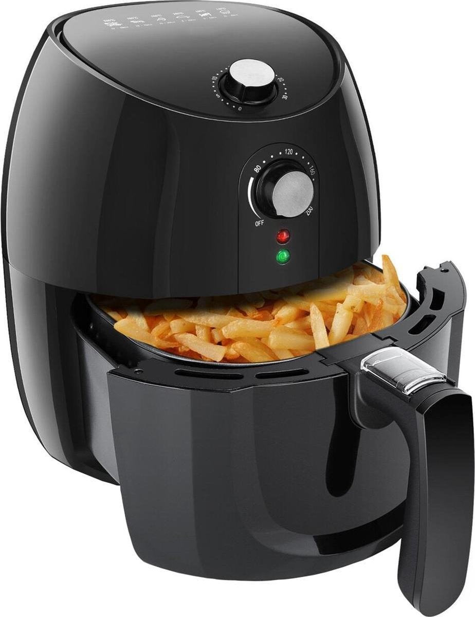 Airfryer - Igna Hida - Hetelucht Friteuse - Timer - 3.5 Liter - Zwart