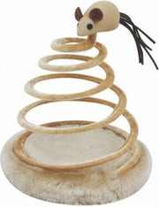 Springspiraal voor katten met speelmuis 20cm