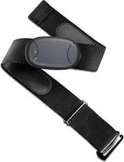 Hartslagmeter met Unisex Borstband - Hartslag Meter Monitor voor Borst - Afstelbare Band 60 tot 95 cm - Activity Tracker- met Bluetooth 5.0 / ANT+ Garmin – Fitness -Apps als Polar Beat / Adidas Run – hartslag – Hardloop - oplaadbare batterijen