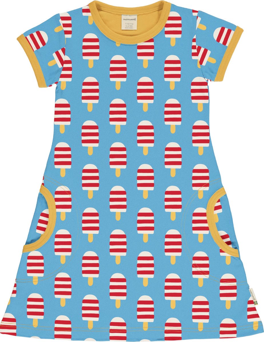 Maxomorra Jurk Ice Cream Maat 122/128