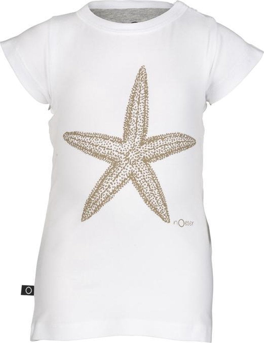 nOeser Ted tee frill star 98/104 white