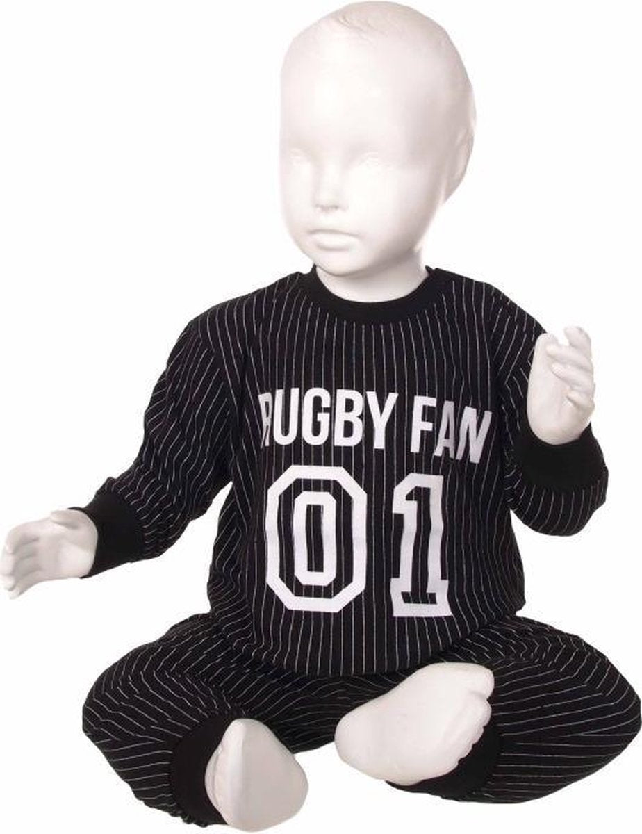 Fun2Wear Rugby Fan Zwart mt.68