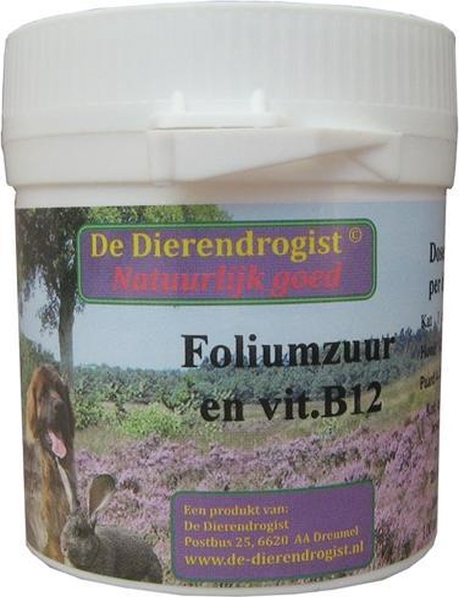 Dierendrogist foliumzuur vitamine b12 -  - 1 stuks