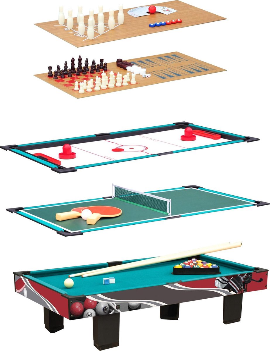 Small Foot Multifunctionele Speltafel 9-in-1 Zwart 92x51 Cm