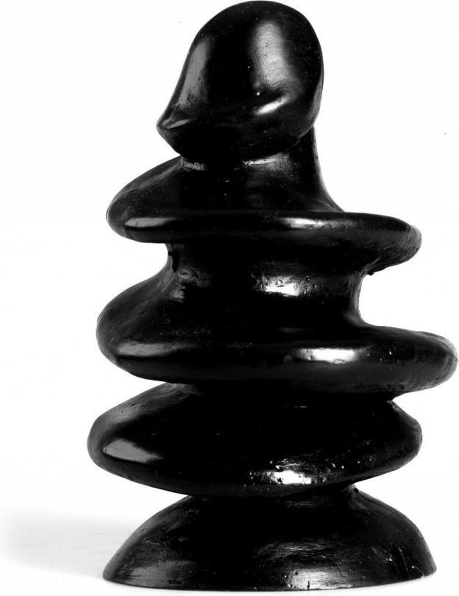 XXLTOYS - Screw Xl - XXL Plug - Inbrenglengte 21 X 13.5 cm - Black - Uniek design Buttplug - Stevige Anaal plug - Made in Europe