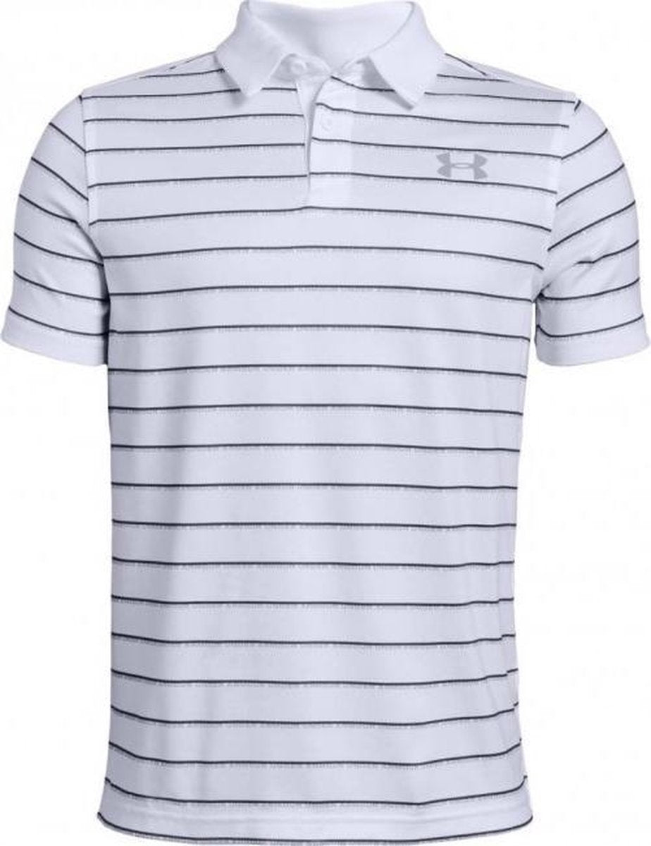Under Armour Golf Kids Polo Wit/Blauw 152