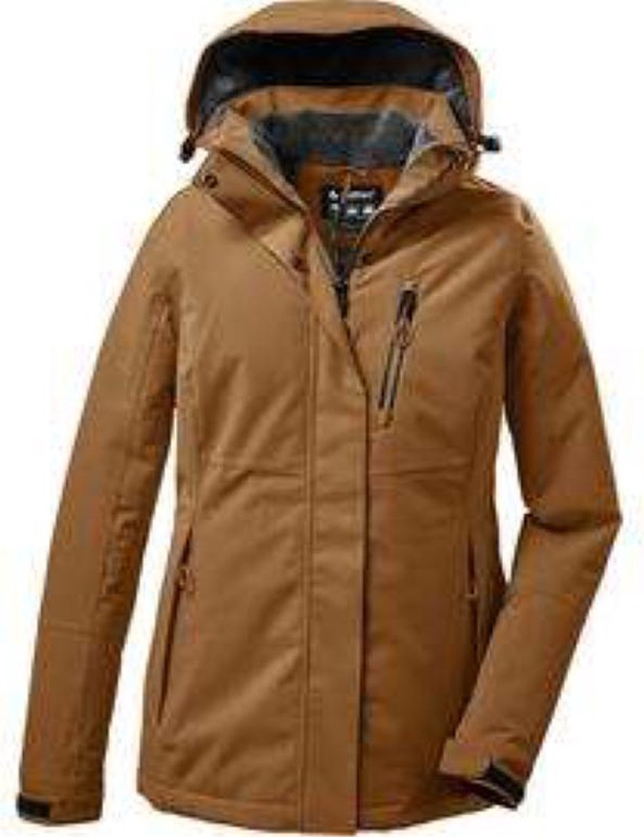 Killtec dames winterjas camel - maat 38