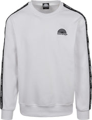 Heren Sweater Southpole Logo Tape Crewneck wit