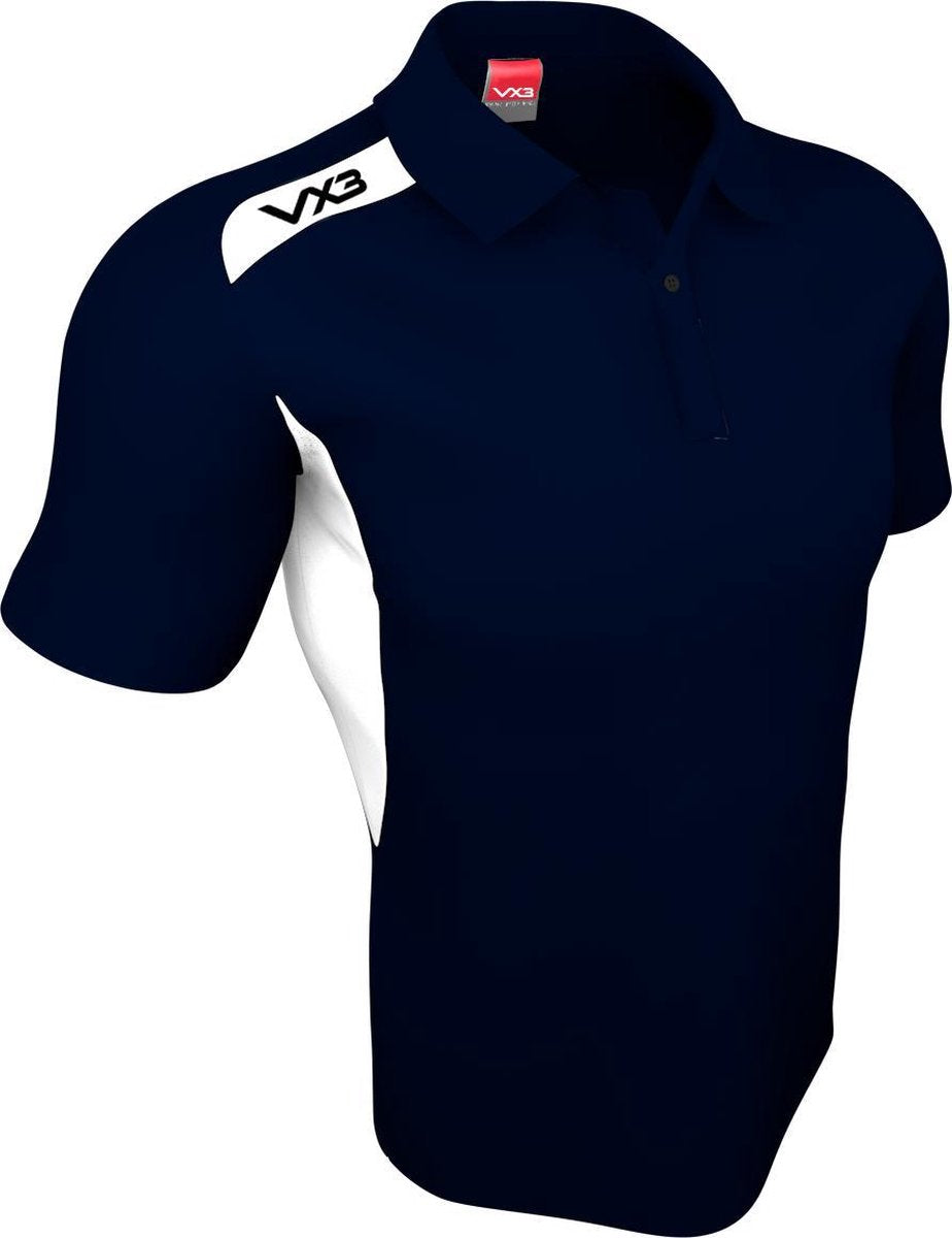 VX3 TEAM TECH POLO NAVY / WHITE XS