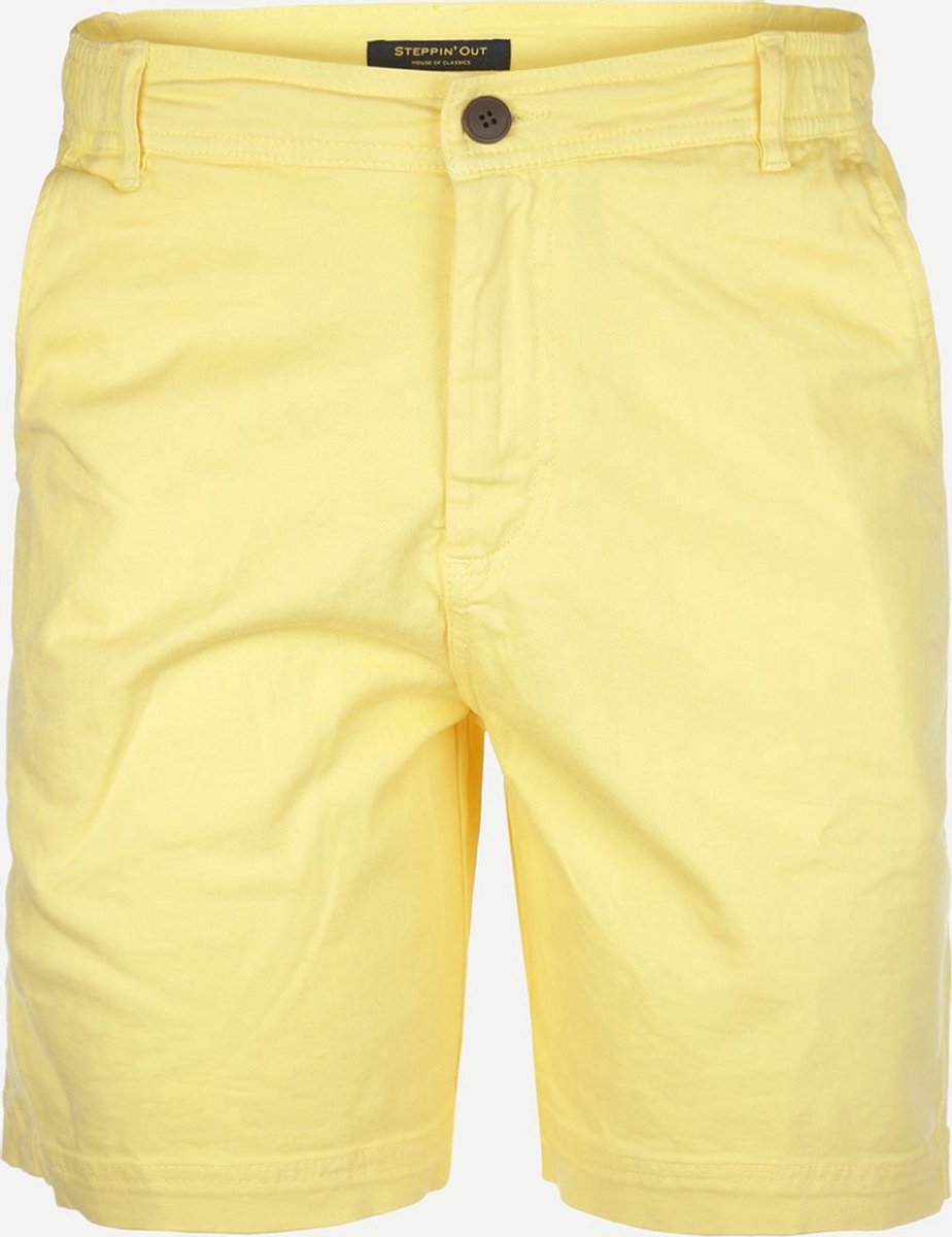 Steppin' Out Spring 2021  Hampton Bermuda Mannen - Regular Fit - Katoen - Geel (3XL)