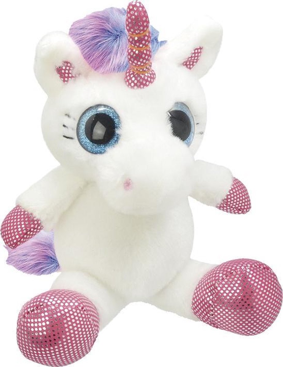 Arditex Knuffel Unicorn Meisjes 25 Cm Pluche Wit/roze