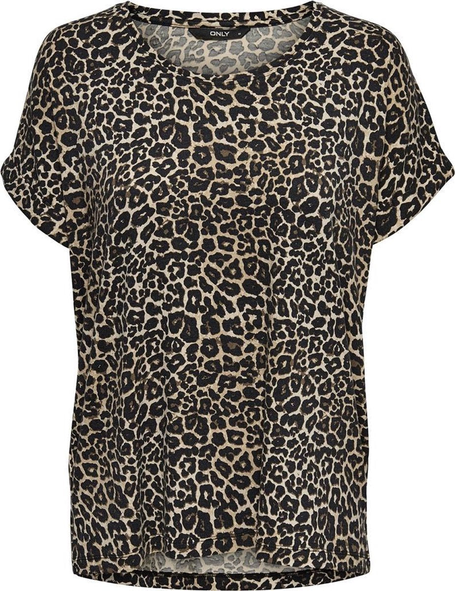 Onlmoster Aop S/s Top Jrs 15182852 Black/leo Aop