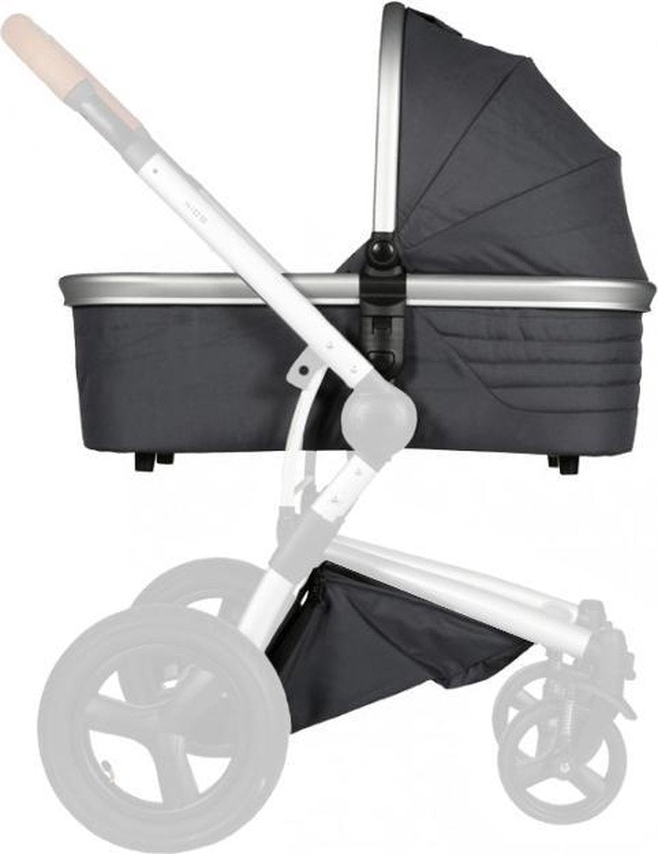 Kidsriver Daya Zitting + Reiswieg Zilver - Antraciet