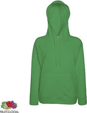 Fruit of the Loom Lady-Fit hoodie - Lightweight - Maat M - Kleur Kelly Green