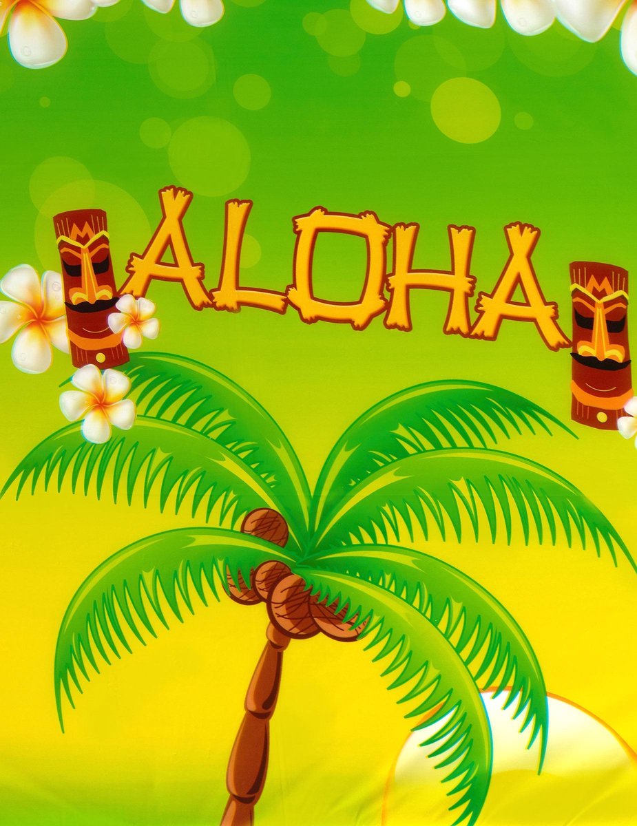 ESPA - Plastic Aloha tafelkleed - Decoratie > Tafelkleden