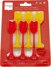 Scratch Active Play: MAGNETISCHE DARTS - SET Rood/Geel diam.2.5x9cm