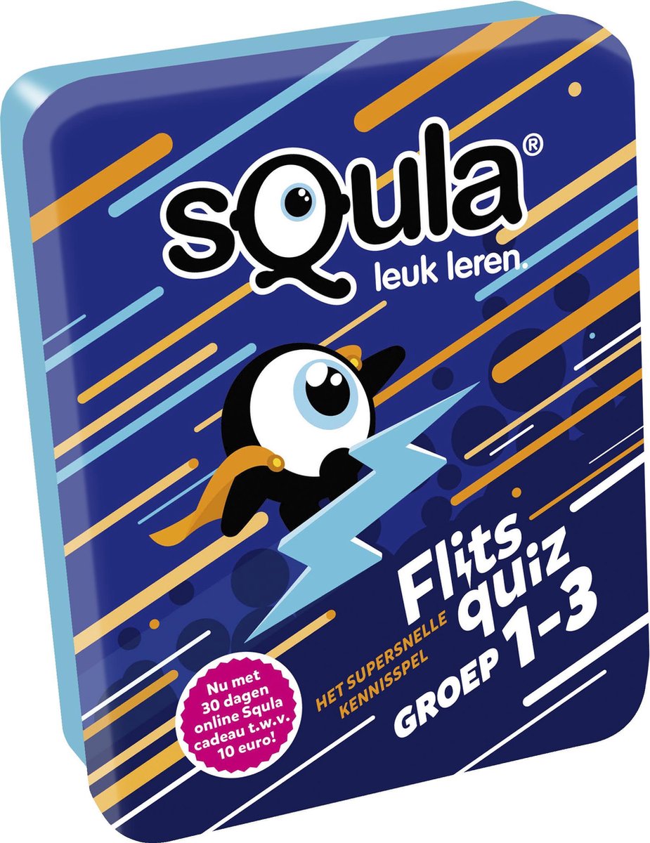 Squla flitsquiz groep 1 2 3 - Kaartspel