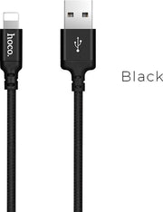 Hoco USB kabel naar Lightning zwart - 1m