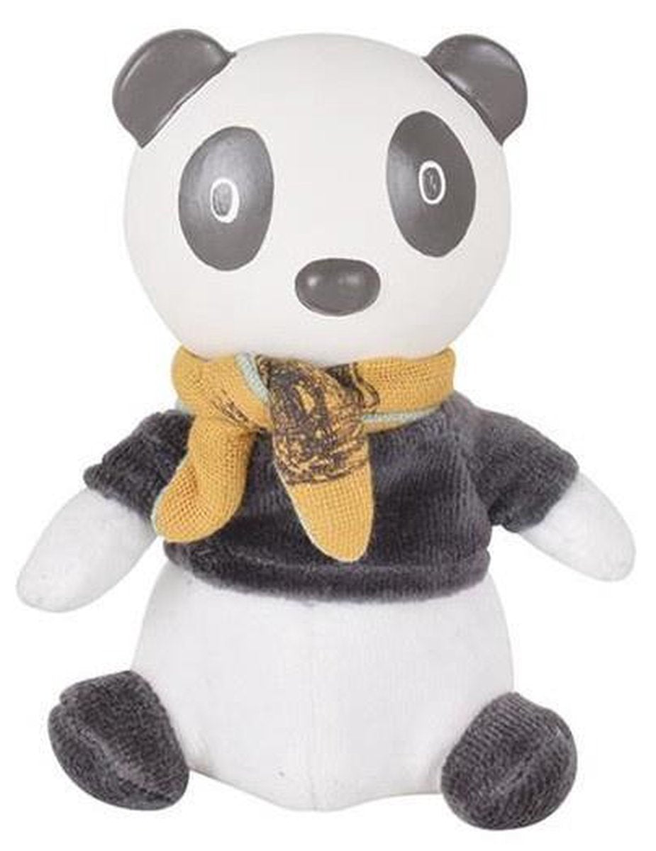 Tikiri Pancha: PANDA - SOFT TOY met hoofdje in natuurlijk rubber 14cm