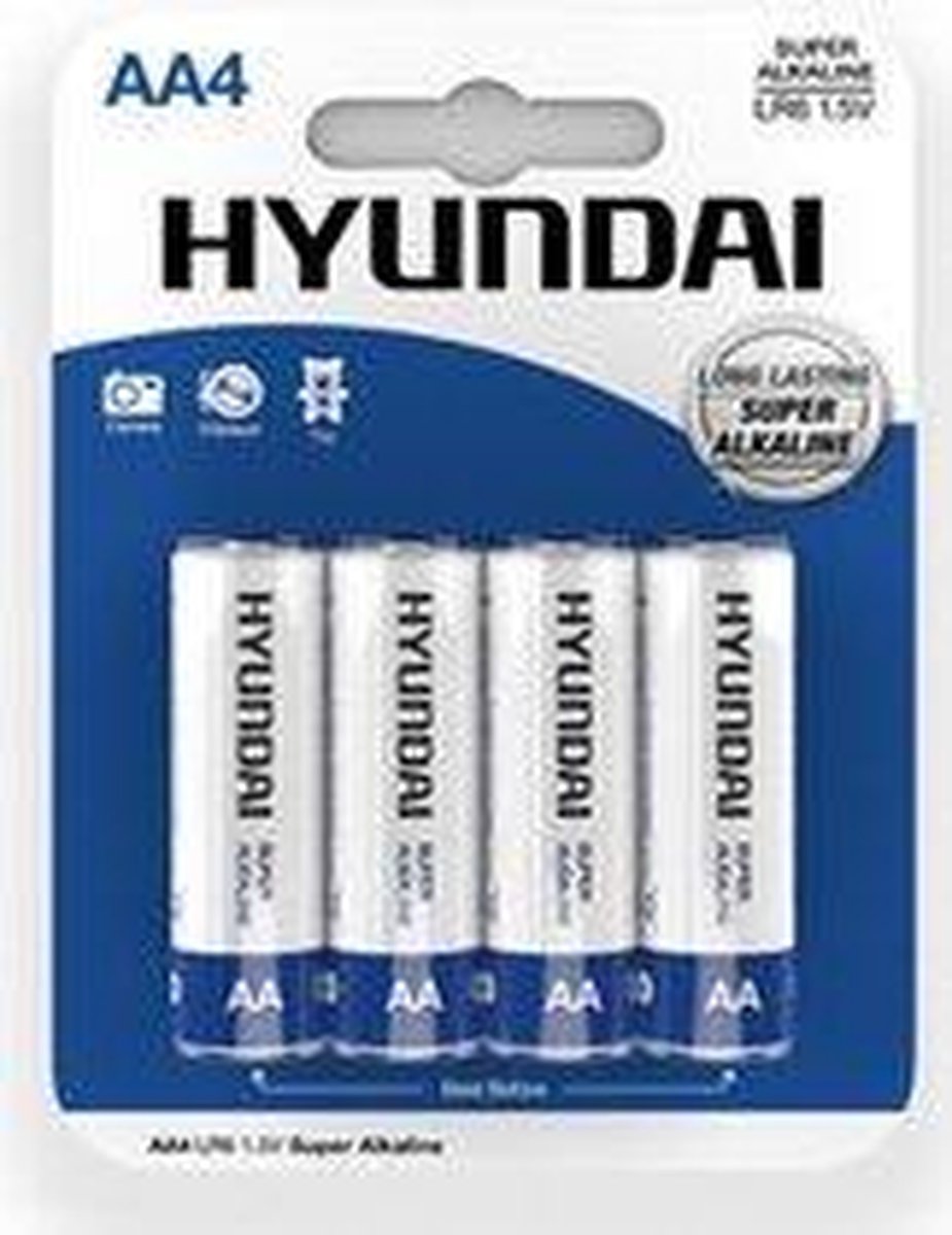 Super Alkaline AA-Batterijen - 4 Stuks