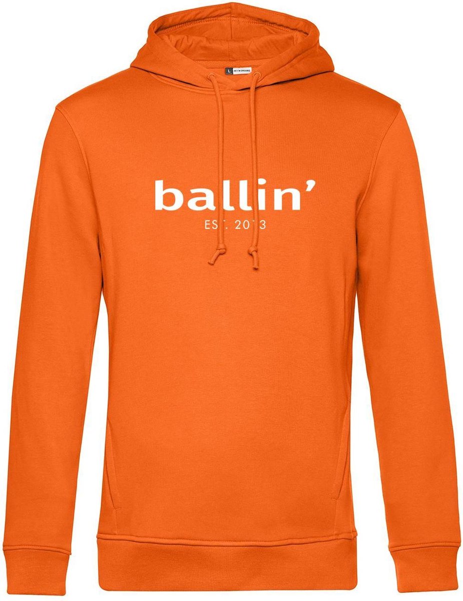 Ballin Est. 2013 - Heren Hoodies Basic Hoodie - Oranje - Maat S