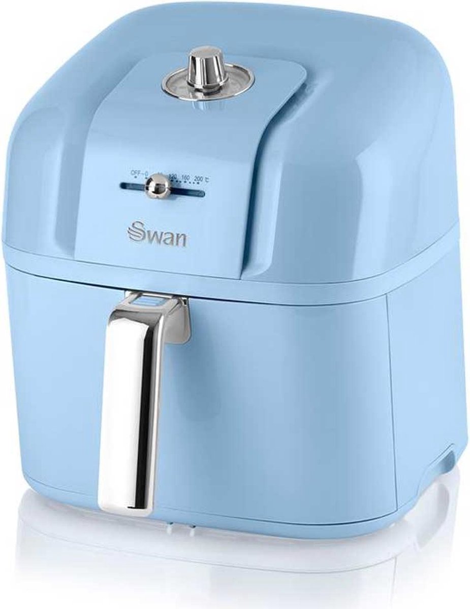 Swan Retro AirFryer - Blauw - 6 Liter